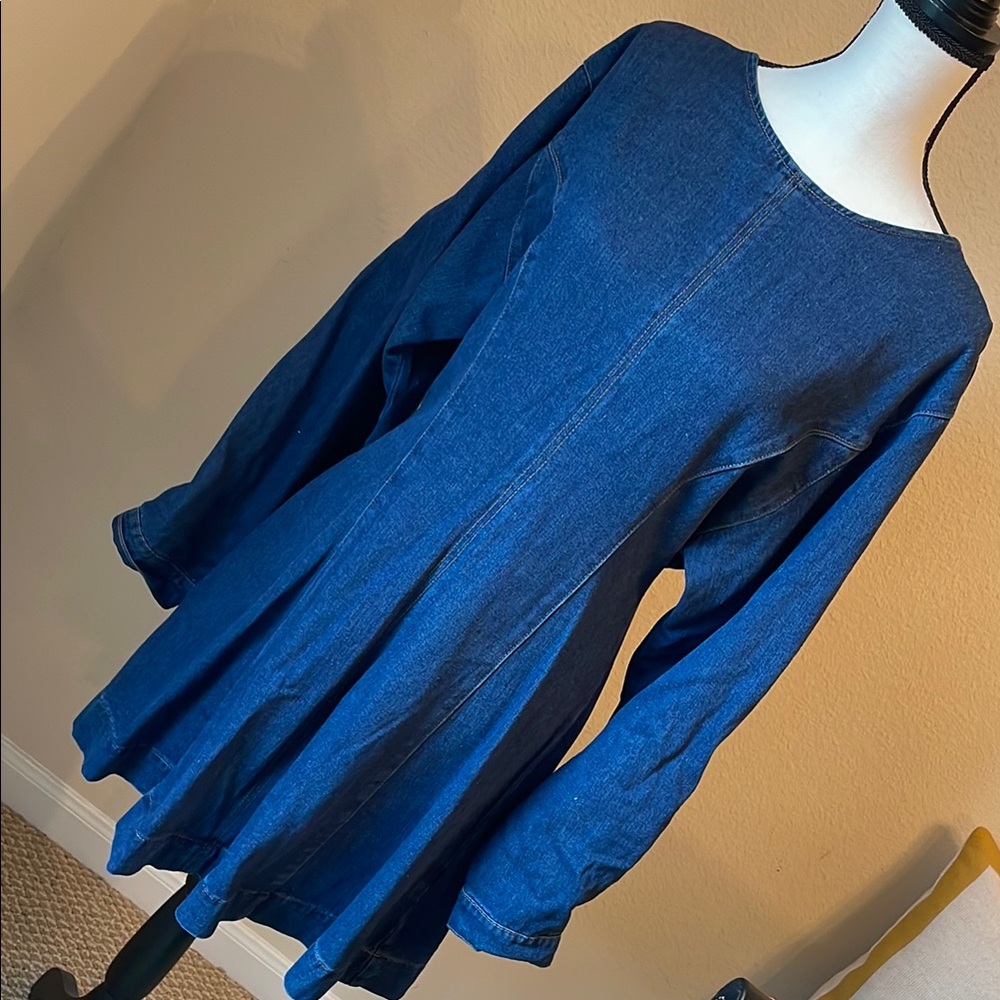 Lush Denim Dress. NEW. Long sleeved XL
